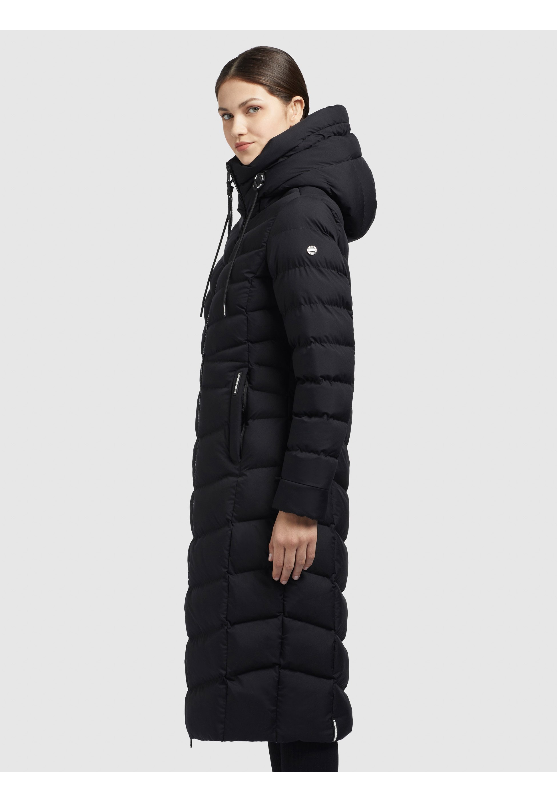 Daunenmantel schwarz matt Clearance